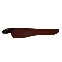 Cutit japonez IdeallStore®, lucrat manual, Hunter Swish, 27.5 cm, maro, teaca piele - 6
