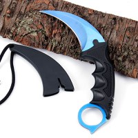 Cutit Karambit, albastru, 18.5 cm - 3