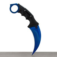 Cutit Karambit, albastru, 18.5 cm - 2