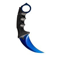 Cutit Karambit, albastru, 18.5 cm - 1