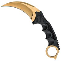 Cutit Karambit, auriu, 18.5 cm - 3