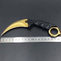 Cutit Karambit, auriu, 18.5 cm - 2