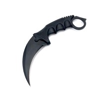 Cutit karambit cu tais CS:GO, teaca si snur de agatat, negru - 1
