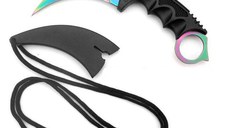 Cutit Karambit Fade Cs G0 cu teaca si snur + SPINNER