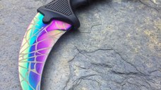 Cutit-Karambit, Rainbow Web, 18.5 cm, multicolor