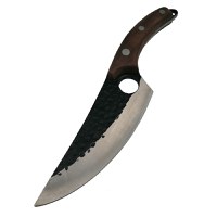 Cutit lucrat manual, otel inoxidabil, 27.5 cm, teaca inclusa, maro - 6