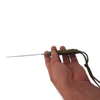 Cutit ninja de aruncat la tinta Ideallstore, paracord verde, husa, 25cm - 3