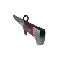 Cutit pentru camping si vanatoare, model AK, 39 cm, argintiu - 2