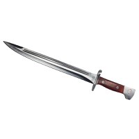 Cutit pentru camping si vanatoare, model AK, 39 cm, argintiu - 3