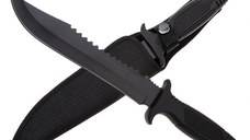 Cutit tactic, IdeallStore®, Military Combat, 34 cm, Negru