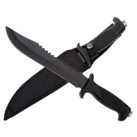 Cutit tactic, IdeallStore®, Military Combat, 34 cm, Negru - 1