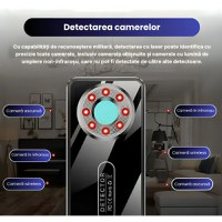 Detector Anti-Spionaj T2 CLC SmartGear, AI, detectie camere, microfoane, reportofoane, GPS, trackere, protectie avansata - 4