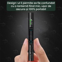 Detector Aparate Spionaj si camere ascunse, GlowforHome, Microfoane, Localizatoare GPS, Reportofoane, 1-8000MHZ, negru - 3