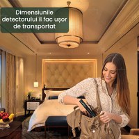 Detector Aparate Spionaj si camere ascunse, GlowforHome, Microfoane, Localizatoare GPS, Reportofoane, 1-8000MHZ, negru - 7