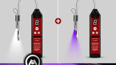 Detector de precizie ridicata a scurgerilor/ pierderilor de freon din sisteme Hvac, Auto etc., cu afisaj LCD, Rosu/Negru