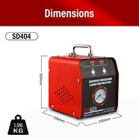 Detector de scurgeri cu aer si fum Techstar® sd404, cu manomentru, protectie la supraincalzire - 12