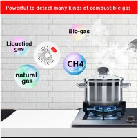 Detector de scurgeri de gaz inteligent Techstar®, Wi-Fi, Notificari in Aplicatiile Tuya si SmartLife, Alarma inclusa - 9