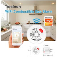 Detector de scurgeri de gaz inteligent Techstar®, Wi-Fi, Notificari in Aplicatiile Tuya si SmartLife, Alarma inclusa - 11