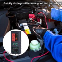 Detector Tester de Relee Auto Wireless Techstar® CNBJ-722, pentru 12V/24V , Compatibil cu Relee 4 si 5 Pini, Afisaj - 2