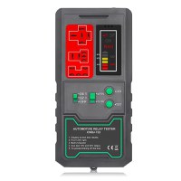 Detector Tester de Relee Auto Wireless Techstar® CNBJ-722, pentru 12V/24V , Compatibil cu Relee 4 si 5 Pini, Afisaj - 8