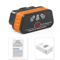 Diagnoza auto OBD2 KONNWEI KW901, Bluetooth 5.0, Buton ON-OFF, compatibil Android iOS, ELM 327 OBDII, Negru/Orange - 2