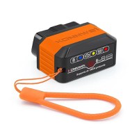 Diagnoza Auto OBD2 KONNWEI KW906, Bluetooth 5.0, Buton ON-OFF, Compatibil Android IOS, ELM 327 OBDII, Orange - 2