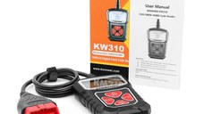 Diagnoza OBD2 KONNWEI KW310, Black, Afisare Erori + Descriere, Resetari, Live Data, ELM 327 OBDII