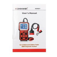 Diagnoza si Tester Baterie Auto 2in1 Konnwei KW681, 6V si 12V, Bluetooth 5.0 Testare Tensiune, Pornire la Rece - 1