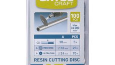 Discuri taiere 100 pcs, EXTOL CRAFT, 903762, Max. 32 000/min., ⌀24mm-70x