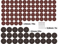 Discuri taiere 100 pcs, EXTOL CRAFT, 903762, Max. 32 000/min., ⌀24mm-70x - 5