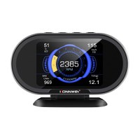 Display Konnwei KW206, OBD2, Ecran HUD LCD 3.2", Test 0-100, 92 Date Afisate, Afisare/Stergere Erori, Luminozitate - 2