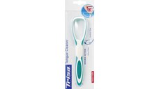 Dispozitiv curatare limba Trisa Tongue Cleaner Double Action 668834, verde