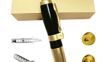 Dispozitiv Premium Reglabil, pentru Aplicarea Acidului Hialuronic fara Ac, Hyaluron Pen, Metalic, Marirea Buzelor