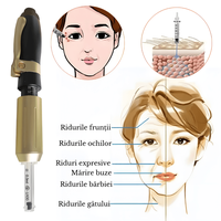 Dispozitiv Premium Reglabil, pentru Aplicarea Acidului Hialuronic fara Ac, Hyaluron Pen, Metalic, Marirea Buzelor - 2