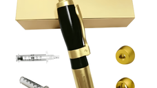Dispozitiv Premium Reglabil, pentru Aplicarea Acidului Hialuronic fara Ac, Hyaluron Pen, Metalic, Marirea Buzelor