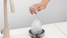 Dispozitiv Profesional de Spalare si Clatire Pahare sub Jet de Presiune, Din Inox Cu 7 Orificii De Pulverizare