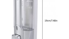 Dozator De Sapun, Argintiu, Montaj Perete, 350ml