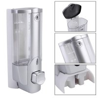 Dozator De Sapun, Argintiu, Montaj Perete, 350ml - 3