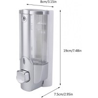 Dozator De Sapun, Argintiu, Montaj Perete, 350ml - 1