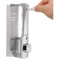 Dozator De Sapun, Argintiu, Montaj Perete, 350ml - 2