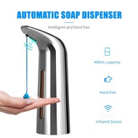 Dozator De Sapun, Aspect Cromat, Cu Senzor De Miscare, 400ml, IPX6 - 1