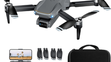 Drona cu Telecomanda S20, Camera 4K WiFi 5G, Pliabila, 90° Ajustabila, Pozitionare, 36 min Autonomie, 2 Baterii, Geanta