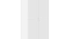 Dulap inalt alb din lemn prelucrat, 70x42,5x185 cm