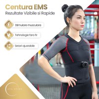 Echipament EMS pentru Slabit, Tonifierea Muschilor-Abdomen, Centura pentru Exercitii Fitness, Marime Universala - 2