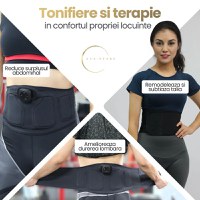 Echipament EMS pentru Slabit, Tonifierea Muschilor-Abdomen, Centura pentru Exercitii Fitness, Marime Universala - 6