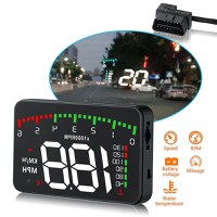 Ecran HUD Techstar® Head-Up Display, Proiector Parbriz, Afisare Multiple Informatii, Conexiune OBD2 - 4