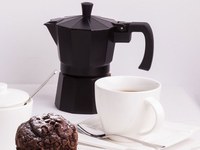 Espressor aragaz, 6 cesti, 300ml, aluminiu, DOMOTTI Negra - 2