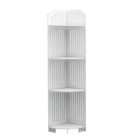Etajera de colt pentru baie, cu 4 polite, multifunctional, din material rezistent la apa - 3