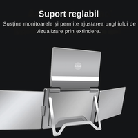 Extensie 3 ecrane pentru laptop, 3*16 inch, full HD, IPS, sRGB 100%, 1920*1200, USB Type-C/USB Type A - 2