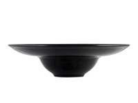 Farfurie din ceramica pentru paste 24 cm, negru - 2